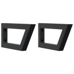 vidaXL Raft pentru lavoar montat pe perete, oțel și lemn masiv acacia