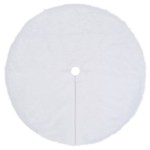 vidaXL Covor fustă brad Crăciun, alb, 90 cm, blană artificială vidaXL Covor fustă brad Crăciun, alb, 90 cm, blană artificială