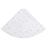 vidaXL Covor fustă brad Crăciun, alb, 90 cm, blană artificială vidaXL Covor fustă brad Crăciun, alb, 90 cm, blană artificială