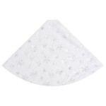 vidaXL Covor fustă brad Crăciun de lux, alb, 122 cm, blană artificială vidaXL Covor fustă brad Crăciun de lux, alb, 122 cm, blană artificială