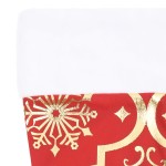 vidaXL Covor fustă de brad Crăciun cu șosetă, roșu, 150 cm, țesătură vidaXL Covor fustă de brad Crăciun cu șosetă, roșu, 150 cm, țesătură