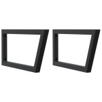 vidaXL Raft pentru lavoar montat pe perete, oțel și lemn masiv acacia