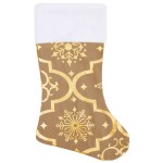 vidaXL Covor fustă de brad Crăciun cu șosetă, galben, 150 cm, țesătură vidaXL Covor fustă de brad Crăciun cu șosetă, galben, 150 cm, țesătură