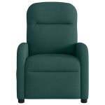 vidaXL Fotoliu rabatabil electric, verde închis, material textil vidaXL Fotoliu rabatabil electric, verde închis, material textil