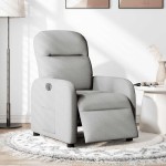 vidaXL Scaun reclinabil electric Cloud Grey Fabric