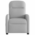 vidaXL Scaun reclinabil electric Cloud Grey Fabric