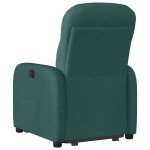 vidaXL Fotoliu rabatabil ridicare pe verticală, verde închis, textil vidaXL Fotoliu rabatabil ridicare pe verticală, verde închis, textil