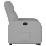 vidaXL Scaun reclinabil electric, țesătură gri nor vidaXL Scaun reclinabil electric, țesătură gri nor