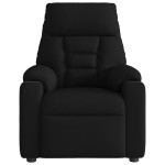 vidaXL Fotoliu rabatabil electric, negru, material textil