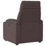 vidaXL Fotoliu rabatabil electric, maro închis, material textil