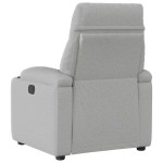 vidaXL Scaun reclinabil electric Cloud Grey Fabric