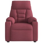 vidaXL Fotoliu electric de masaj rabatabil, roșu vin, textil vidaXL Fotoliu electric de masaj rabatabil, roșu vin, textil