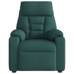 vidaXL Fotoliu electric de masaj rabatabil, verde închis, textil vidaXL Fotoliu electric de masaj rabatabil, verde închis, textil