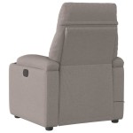 vidaXL Fotoliu electric de masaj rabatabil, gri taupe, textil