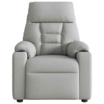 vidaXL Scaun reclinabil electric pentru masaj Cloud Grey Fabric