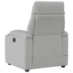vidaXL Scaun reclinabil electric pentru masaj Cloud Grey Fabric
