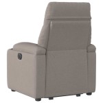 vidaXL Fotoliu electric rabatabil cu ridicare, gri taupe, textil
