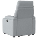 vidaXL Fotoliu electric masaj rabatabil cu ridicare, gri închis textil