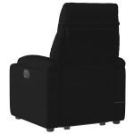 vidaXL Fotoliu electric de masaj rabatabil cu ridicare, negru, textil