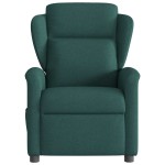 vidaXL Fotoliu rabatabil electric, verde închis, material textil vidaXL Fotoliu rabatabil electric, verde închis, material textil