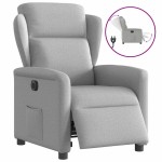 vidaXL Scaun reclinabil electric Cloud Grey Fabric vidaXL Scaun reclinabil electric Cloud Grey Fabric