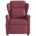 vidaXL Fotoliu electric de masaj rabatabil, roșu vin, textil vidaXL Fotoliu electric de masaj rabatabil, roșu vin, textil