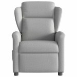 vidaXL Scaun reclinabil electric pentru masaj Cloud Grey Fabric vidaXL Scaun reclinabil electric pentru masaj Cloud Grey Fabric