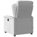 vidaXL Scaun reclinabil electric pentru masaj Cloud Grey Fabric vidaXL Scaun reclinabil electric pentru masaj Cloud Grey Fabric