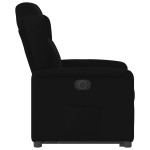 vidaXL Fotoliu electric rabatabil cu ridicare, negru, textil