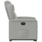 vidaXL Scaun reclinabil electric, țesătură gri nor
