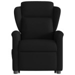 vidaXL Fotoliu electric de masaj rabatabil cu ridicare, negru, textil