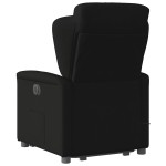 vidaXL Fotoliu electric de masaj rabatabil cu ridicare, negru, textil