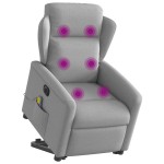 vidaXL Scaun electric pentru masaj picioare în picioare stofa gri nor vidaXL Scaun electric pentru masaj picioare în picioare stofa gri nor