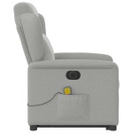 vidaXL Scaun electric pentru masaj picioare în picioare stofa gri nor vidaXL Scaun electric pentru masaj picioare în picioare stofa gri nor