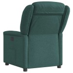 vidaXL Fotoliu rabatabil electric, verde închis, material textil vidaXL Fotoliu rabatabil electric, verde închis, material textil