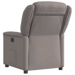 vidaXL Fotoliu rabatabil electric, gri taupe, material textil