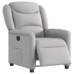 vidaXL Scaun reclinabil electric Cloud Grey Fabric vidaXL Scaun reclinabil electric Cloud Grey Fabric