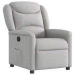 vidaXL Scaun reclinabil electric Cloud Grey Fabric vidaXL Scaun reclinabil electric Cloud Grey Fabric