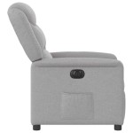 vidaXL Scaun reclinabil electric Cloud Grey Fabric vidaXL Scaun reclinabil electric Cloud Grey Fabric