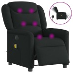vidaXL Fotoliu electric de masaj rabatabil, negru, textil vidaXL Fotoliu electric de masaj rabatabil, negru, textil