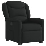 vidaXL Fotoliu rabatabil cu ridicare pe verticală, negru, textil