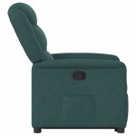 vidaXL Fotoliu rabatabil ridicare pe verticală, verde închis, textil vidaXL Fotoliu rabatabil ridicare pe verticală, verde închis, textil