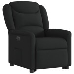 vidaXL Fotoliu electric rabatabil cu ridicare, negru, textil