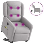 vidaXL Scaun electric pentru masaj picioare în picioare stofa gri nor vidaXL Scaun electric pentru masaj picioare în picioare stofa gri nor