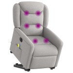 vidaXL Scaun electric pentru masaj picioare în picioare stofa gri nor vidaXL Scaun electric pentru masaj picioare în picioare stofa gri nor
