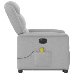vidaXL Scaun electric pentru masaj picioare în picioare stofa gri nor vidaXL Scaun electric pentru masaj picioare în picioare stofa gri nor