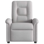 vidaXL Scaun reclinabil electric Cloud Grey Fabric