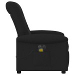 vidaXL Fotoliu electric de masaj rabatabil, negru, textil vidaXL Fotoliu electric de masaj rabatabil, negru, textil