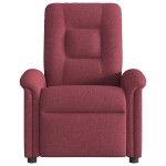 vidaXL Fotoliu electric de masaj rabatabil, roșu vin, textil vidaXL Fotoliu electric de masaj rabatabil, roșu vin, textil