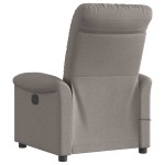 vidaXL Fotoliu electric de masaj rabatabil, gri taupe, textil